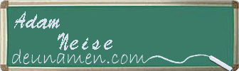 Adam Neise Visitenkarte